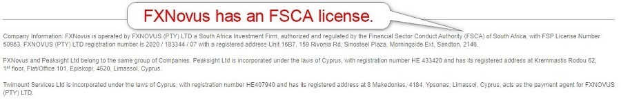 fxnovus fsca license fxnovus fsca license